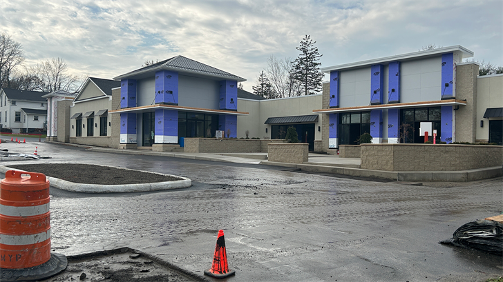 8 N. Broad Street plaza renovations in Canfield