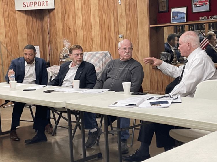 Rep. Kelly meets with Lawrence County officials and local officials in March 2023 following train derailment