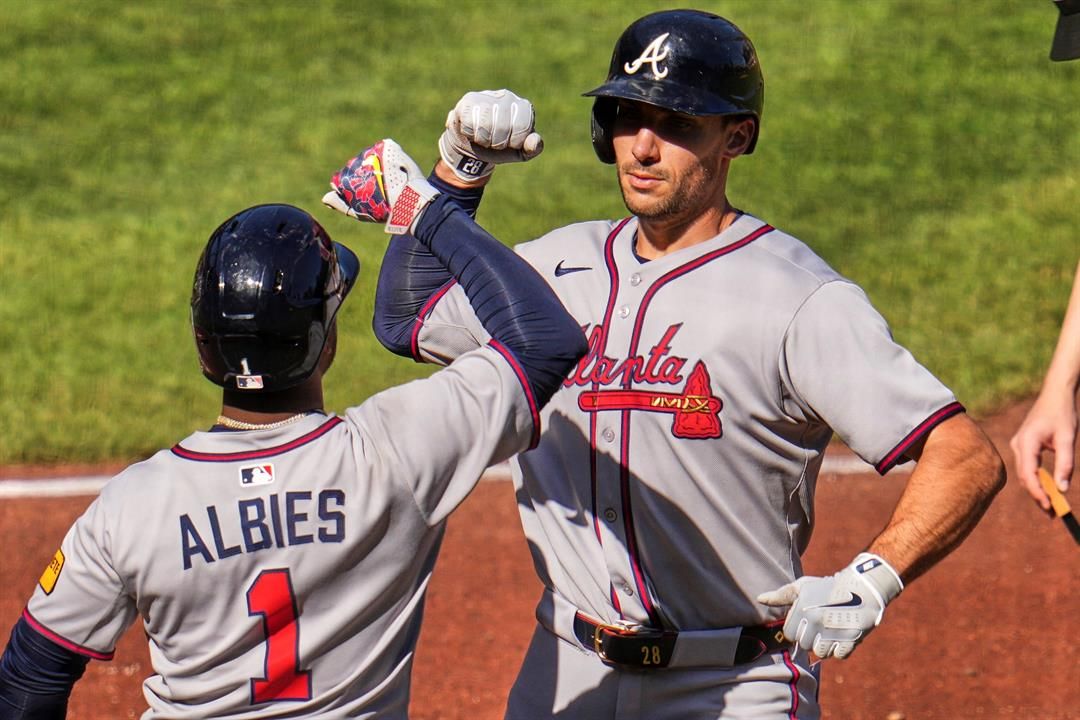 Matt Olson homers, scores winning run on wild pitch in 11th as B - WFMJ.com