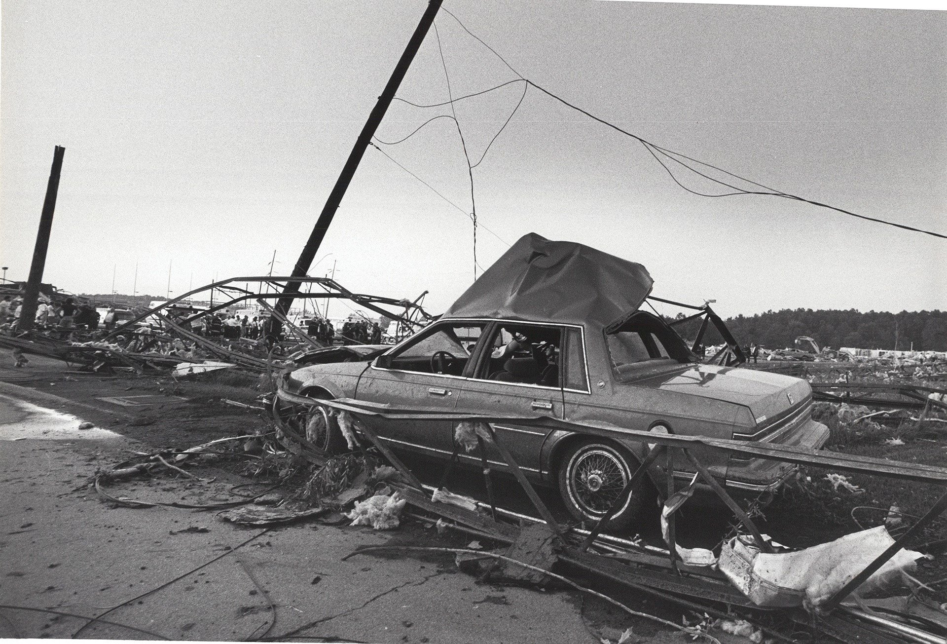 Damage at the Niles Roller Rink