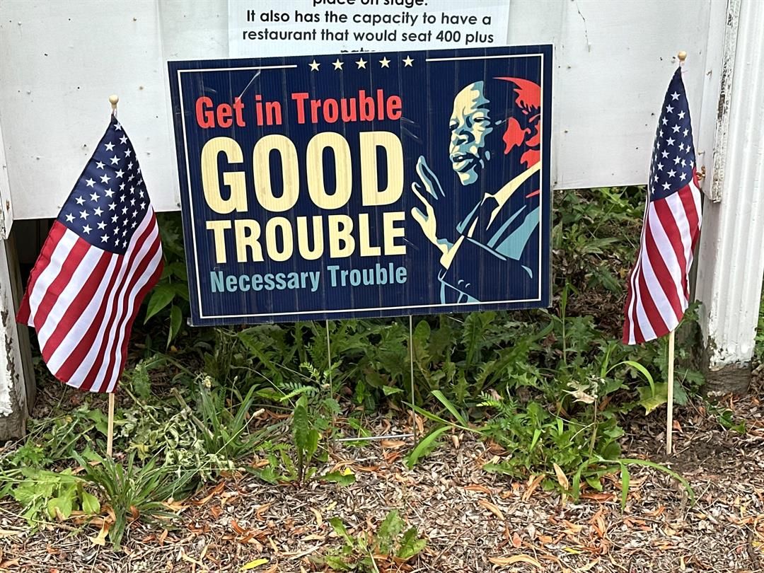 'Good Trouble' rally calls for change on human rights in Sharon