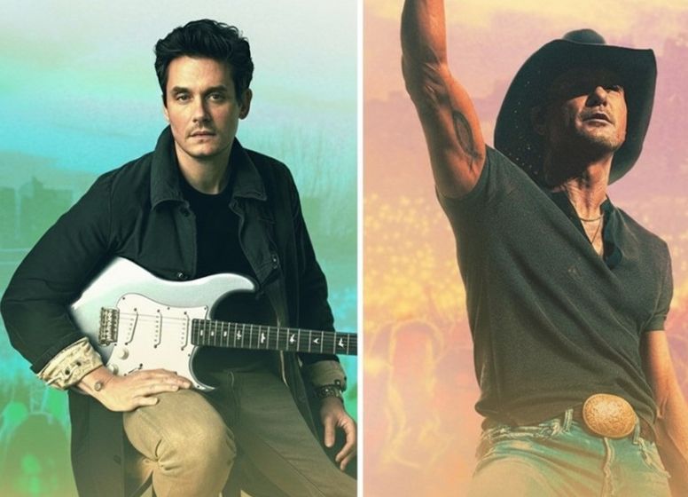 John Mayer (L) Tim McGraw (R)
