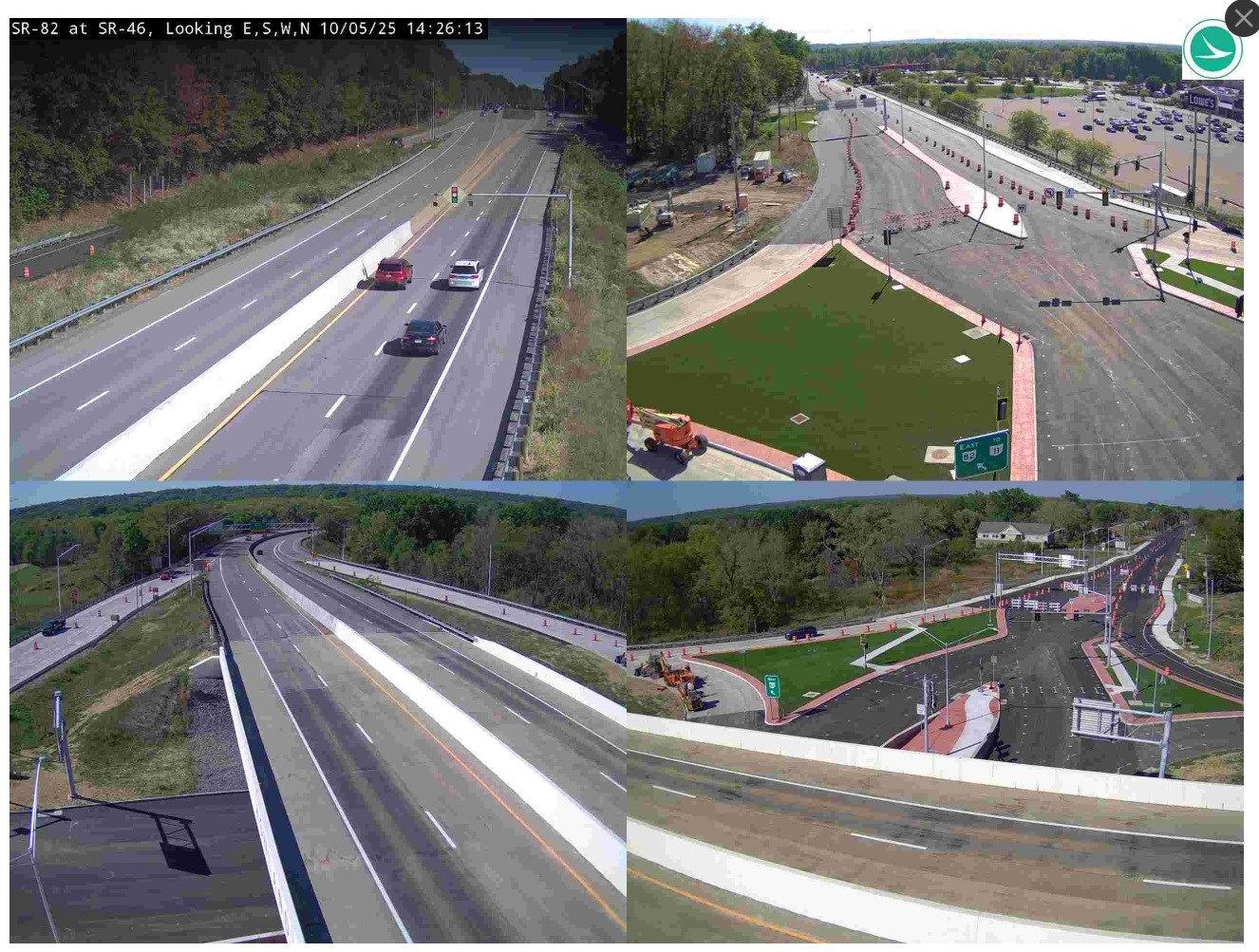 New cameras monitor traffic at Howland's Diverging Diamond