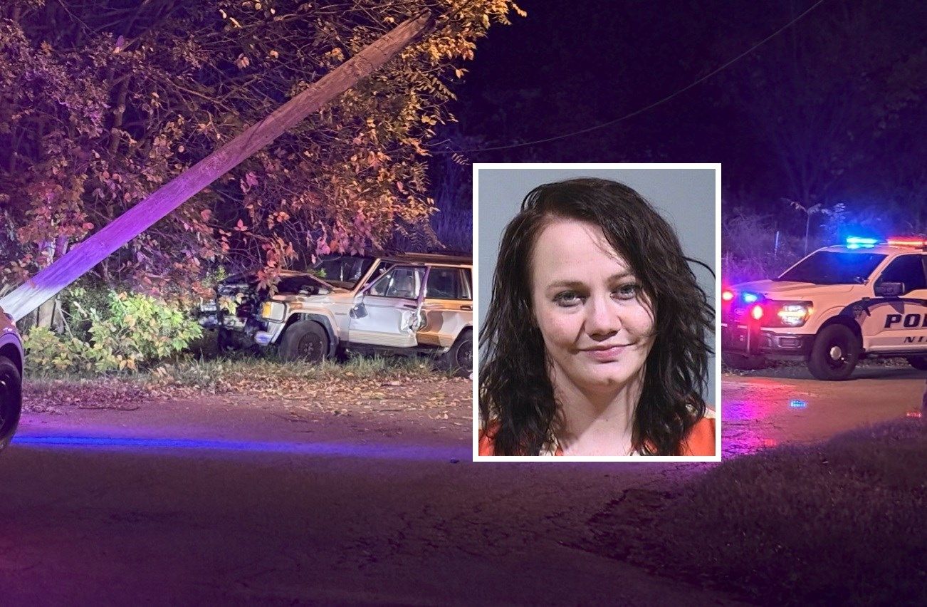 Bond hearing today for Austintown woman accused of fleeing police, crashing into pole