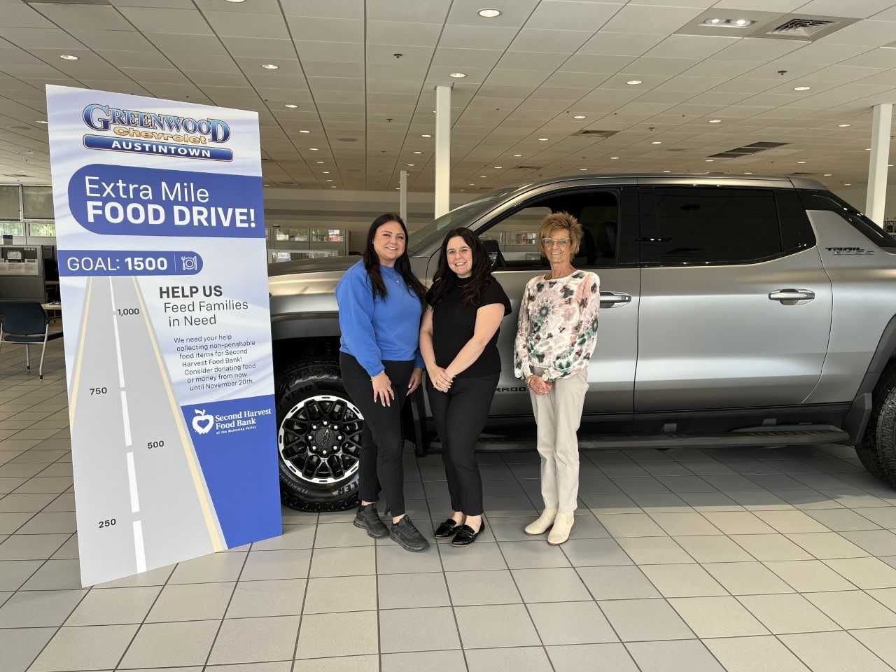 Greenwood Chevy: Extra Mile Food Drive benefits Second Harvest