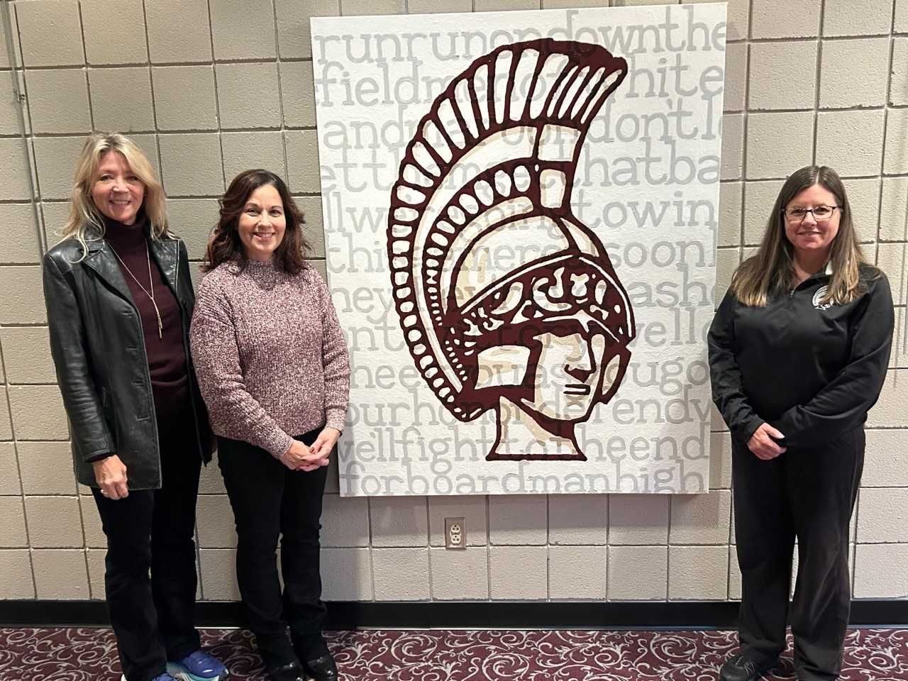 Boardman alumna donates 'Spartan Fever' painting