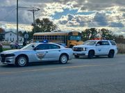 SUVs, school bus involved in Fowler Twp crash