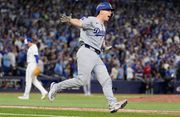 The Los Angeles Dodgers become first World Series repeat champions in 25 years