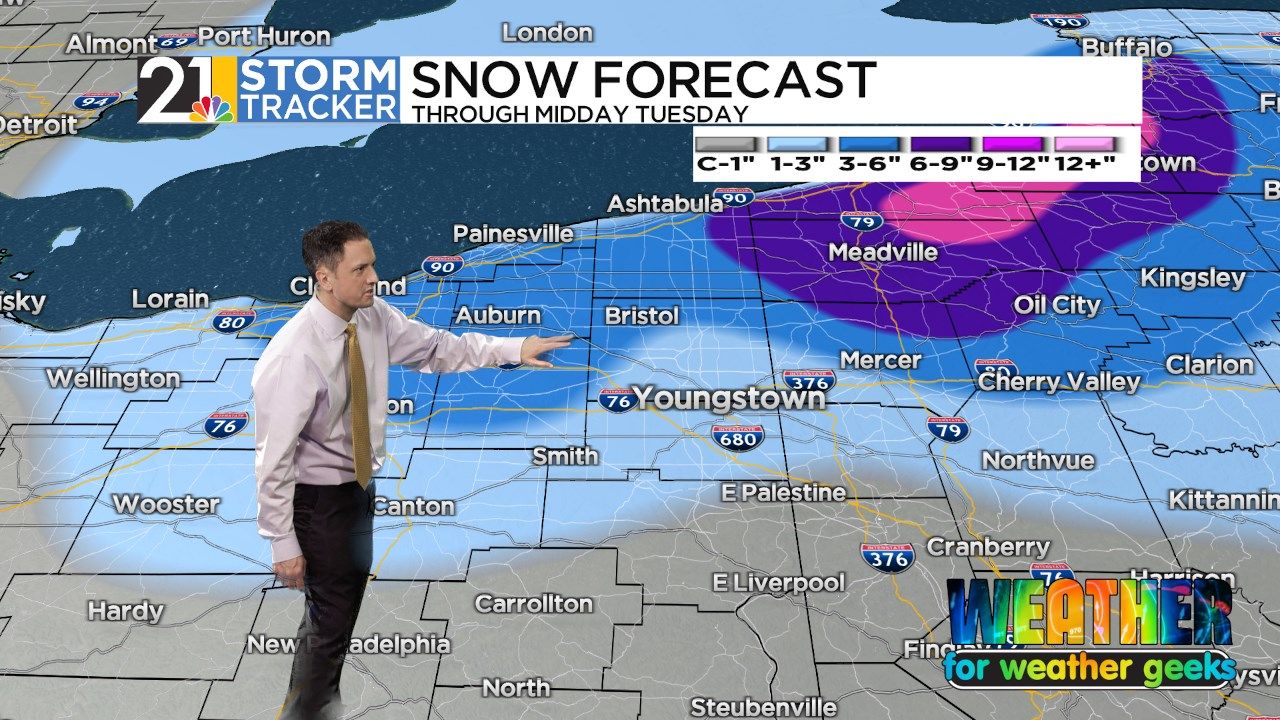 A Wintry Night; Update On Snow Expectations