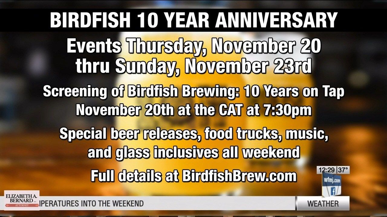 Birdfish Brewing Celebrates 10 Years with Weekend of Events
