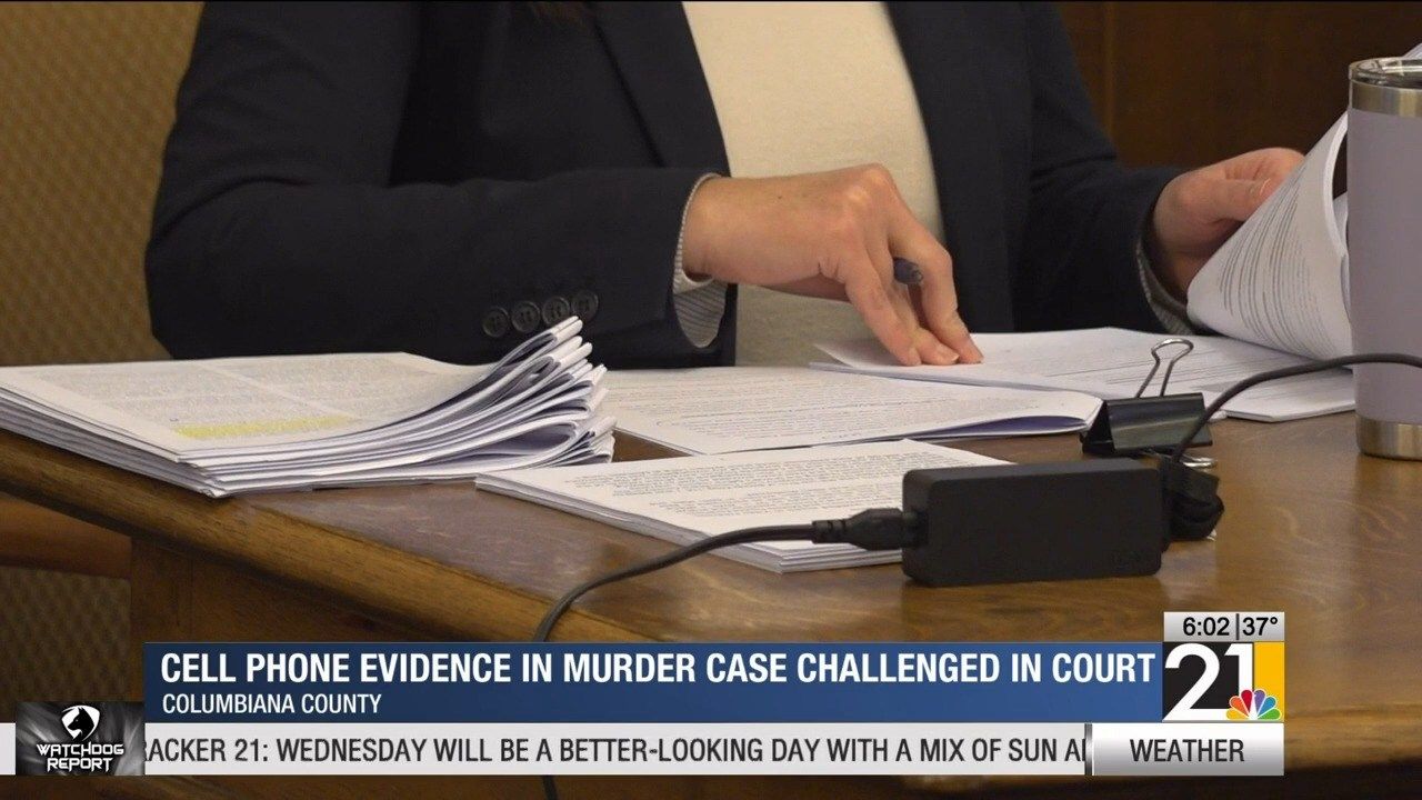 Cell phone evidence in murder case challenged in court