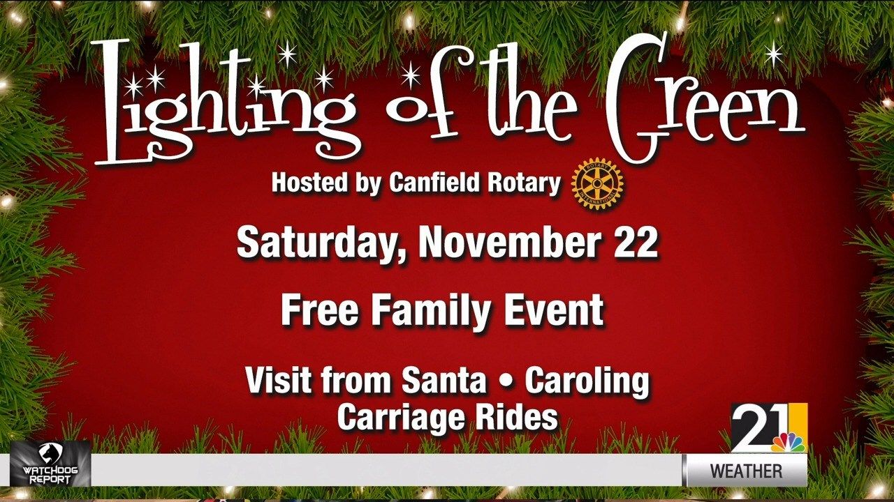 Canfield's Lighting of the Green taking place Saturday