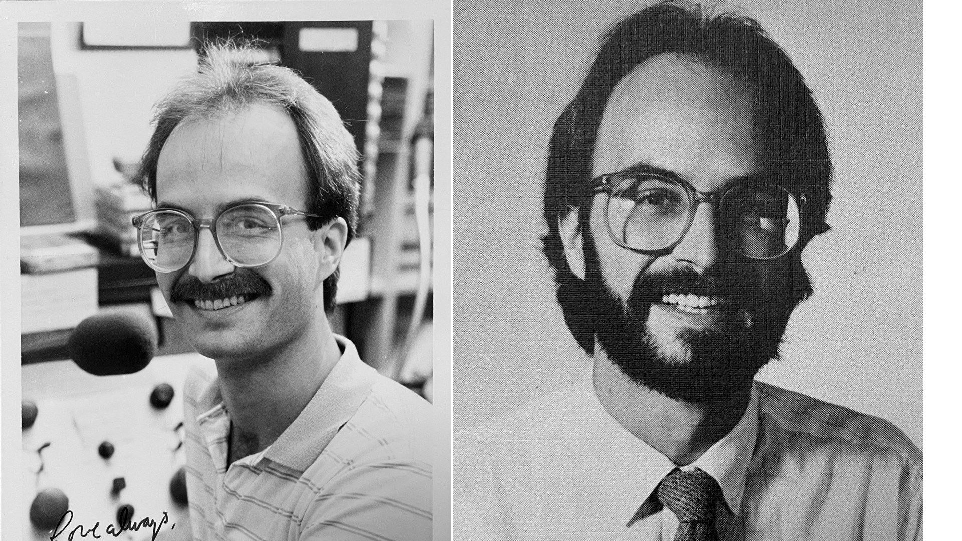 Doug James during his time at former radio staion WFMJ 1390