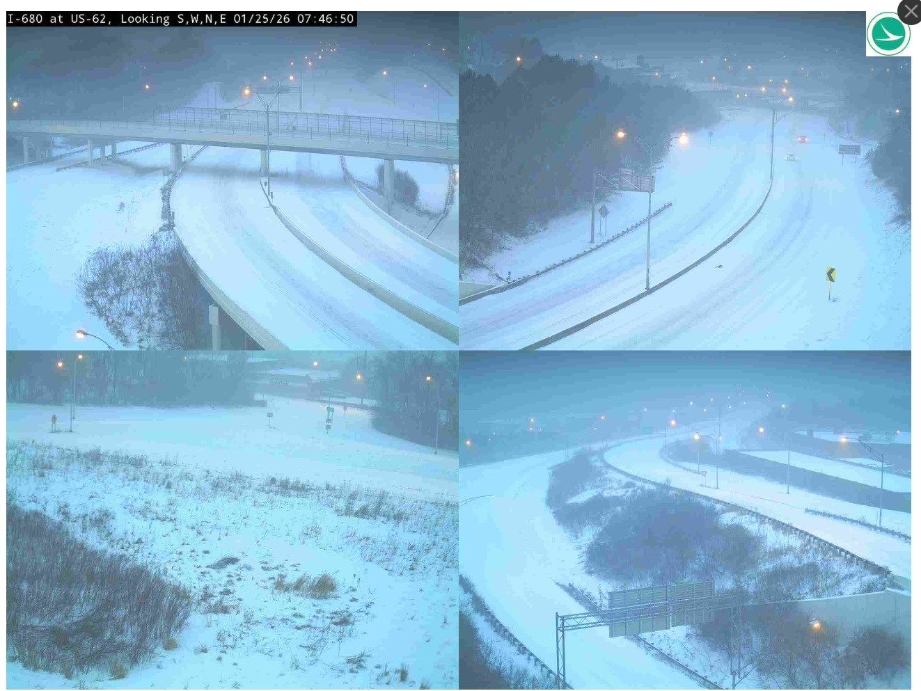 I-680 Youngstown 8 a.m. Sunday