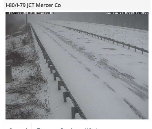 I-80 & I-79 Mercer County, 8 a.m. Sunday