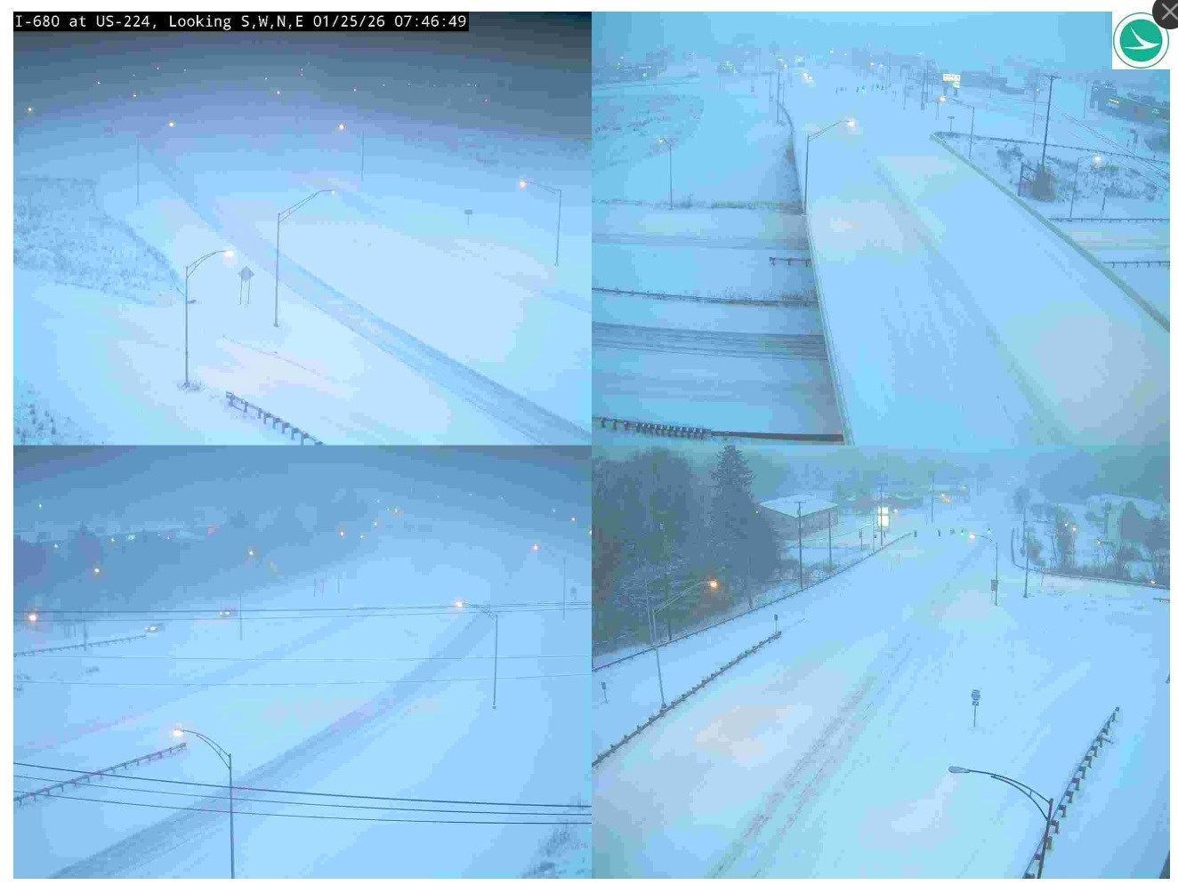 I-680 & U.S. 224 Boardman 8 a.m Sunday