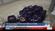 Parent teacher organization at Joshua Dixon filled dozens of bags of food for students at home