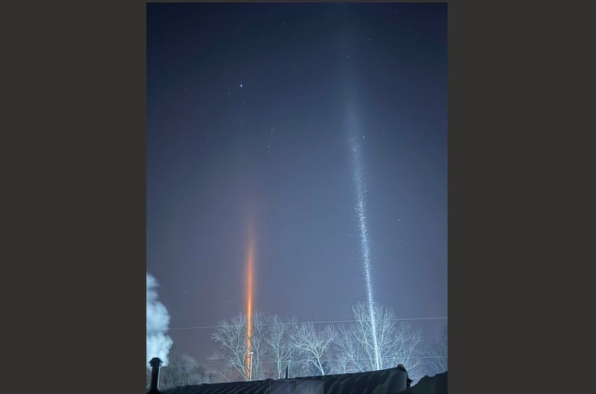 Tasha McMahon captured this spectacular view early Wednesday in Alliance