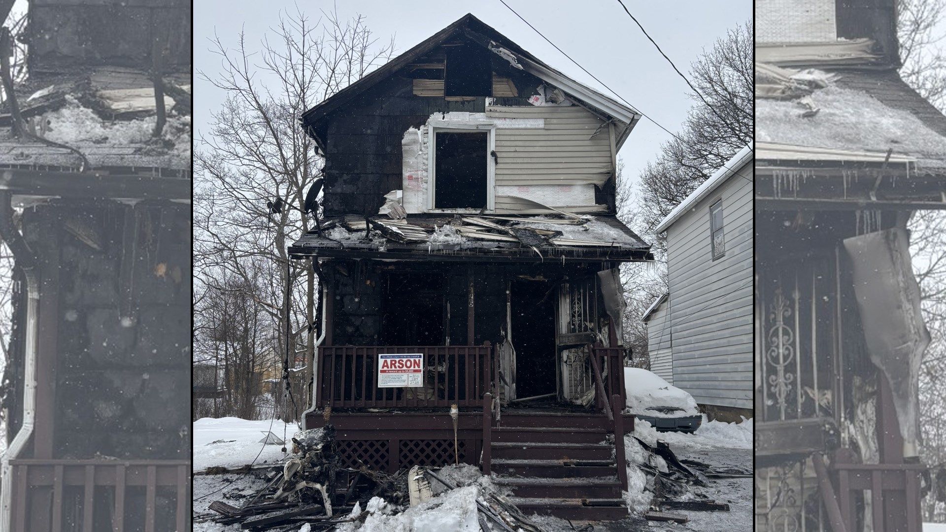 Reward offered for information on suspected arson at Youngstown home