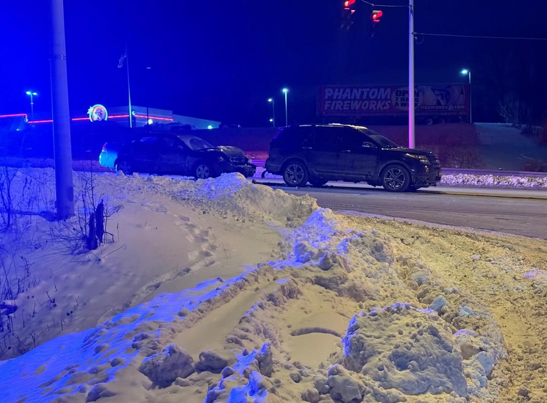 Two people taken to hospital after two-car crash in Youngstown