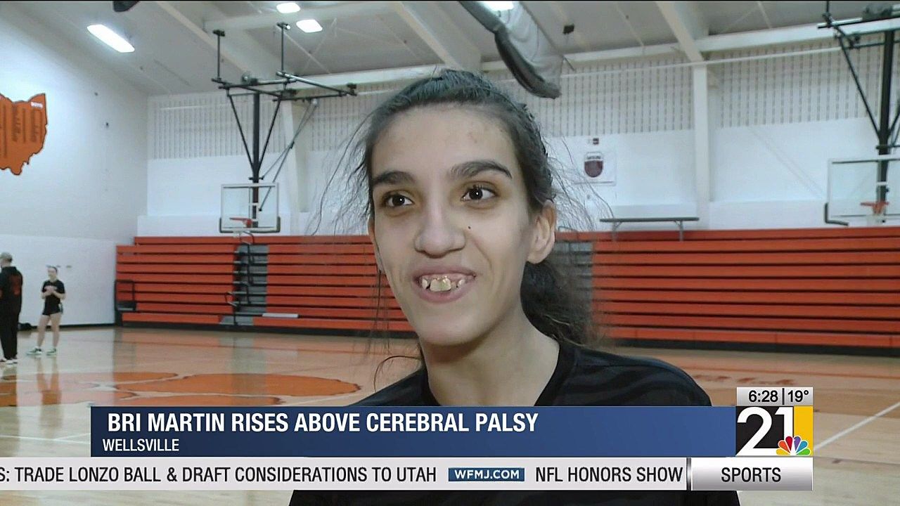 Wellsville's Brianna Martin rises above cerebral palsy