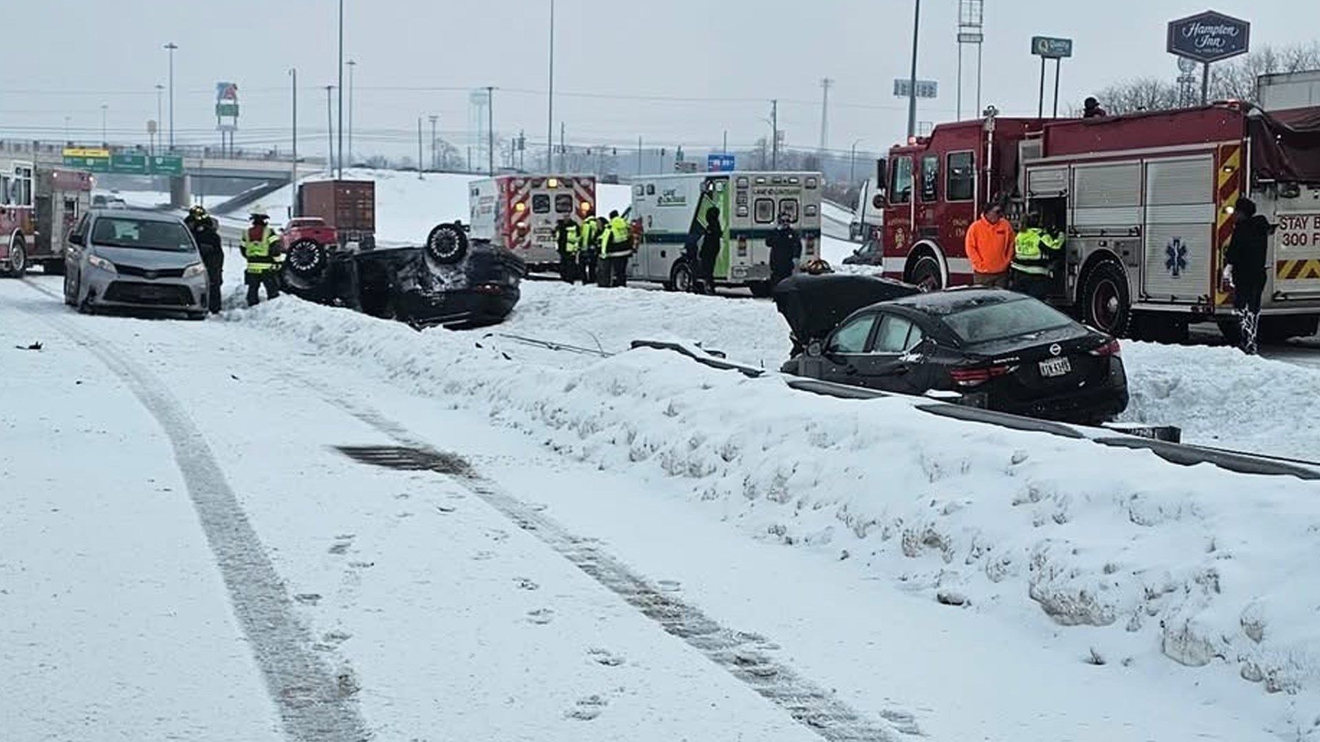 Troopers respond to crash on busy Austintown highway