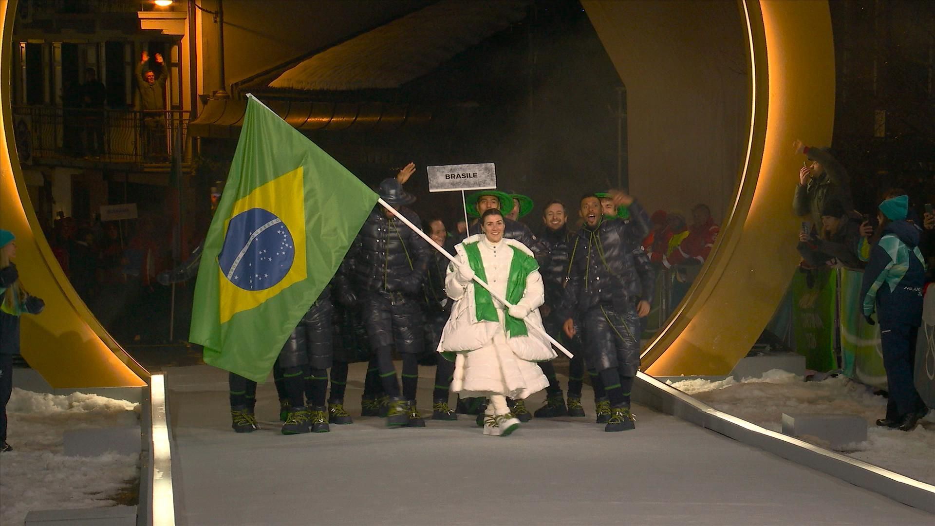 Brazilian Olympian back-flips into Opening Ceremony