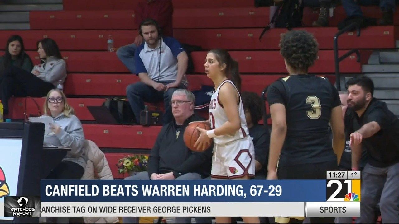 Five Guys Hoop News: Canfield beats Warren Harding, 67-29