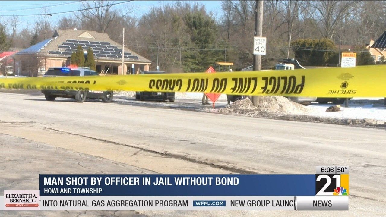 Man shot by Howland officer in jail without bond