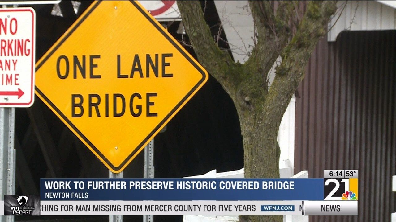 Work to further preserve historic covered bridge in Newton Falls
