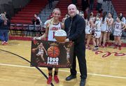 Canfield's Triveri hits 1,000 points in sectional win