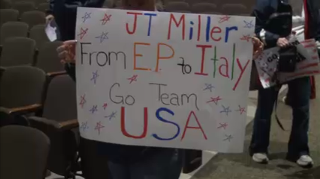 East Palestine residents host watch party to support village native J.T. Miller