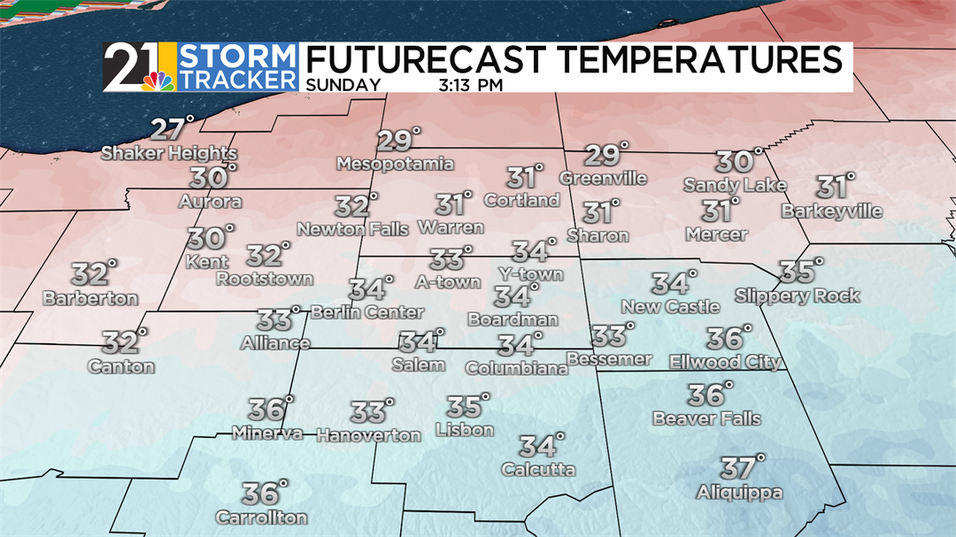 After a chilly Sunday, mild, soggy weather on the way