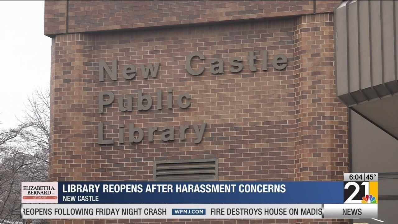 New Castle Public Library reopens after harassment concerns