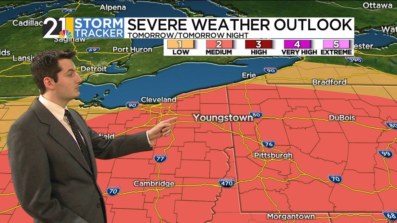 A few showers today; timing out Wednesday's severe threat