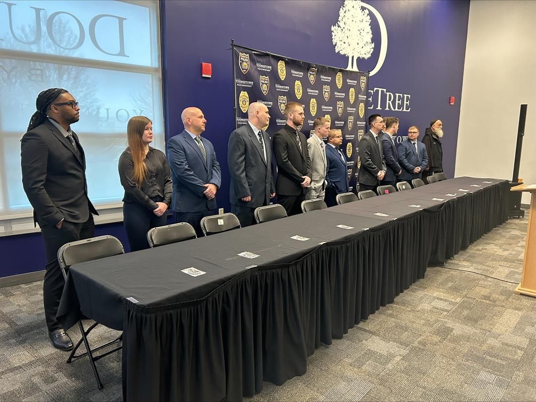 Youngstown Police Department welcomes eleven new officers, chaplain