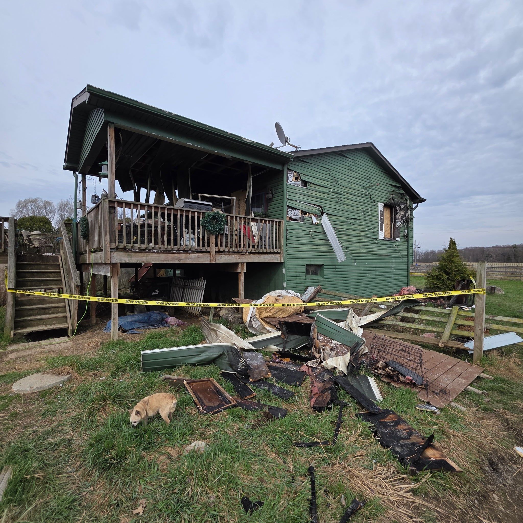 Over 20 dogs found dead after house fire in Gustavus Township