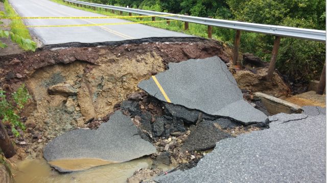 Washed out Kinsman road could be closed for weeks. - WFMJ.com