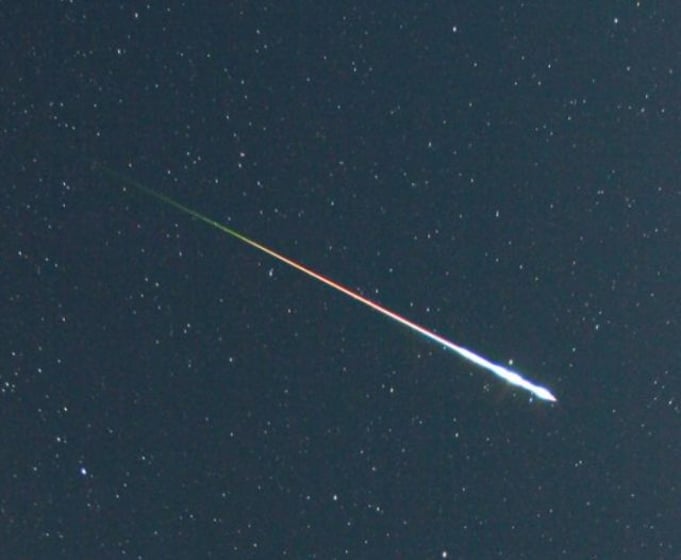 Fireball photographed August 12, 2006, by Pierre Martin of Ontario