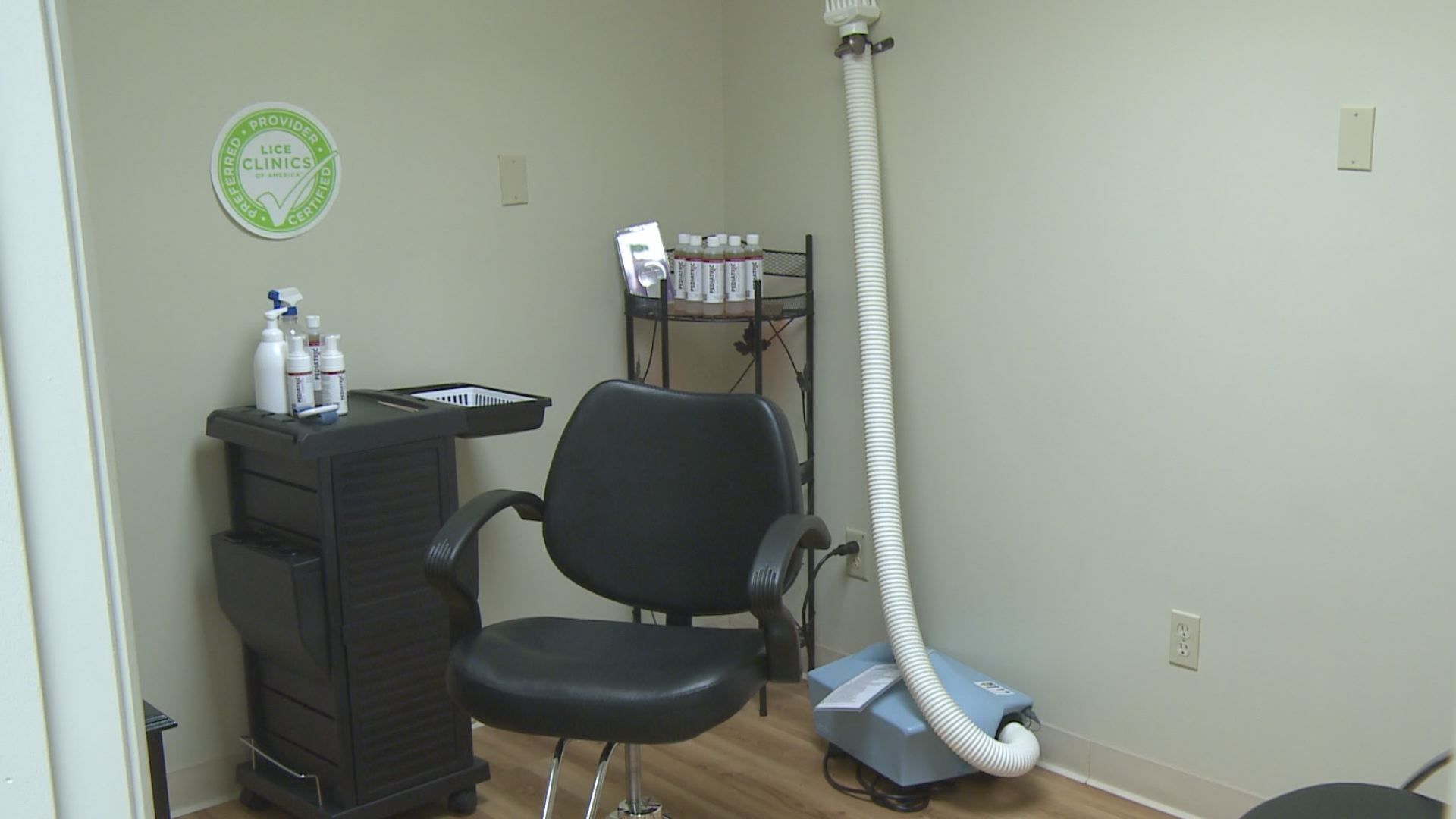 Pediatric Hair Solutions in Boardman using heated air to treat lice