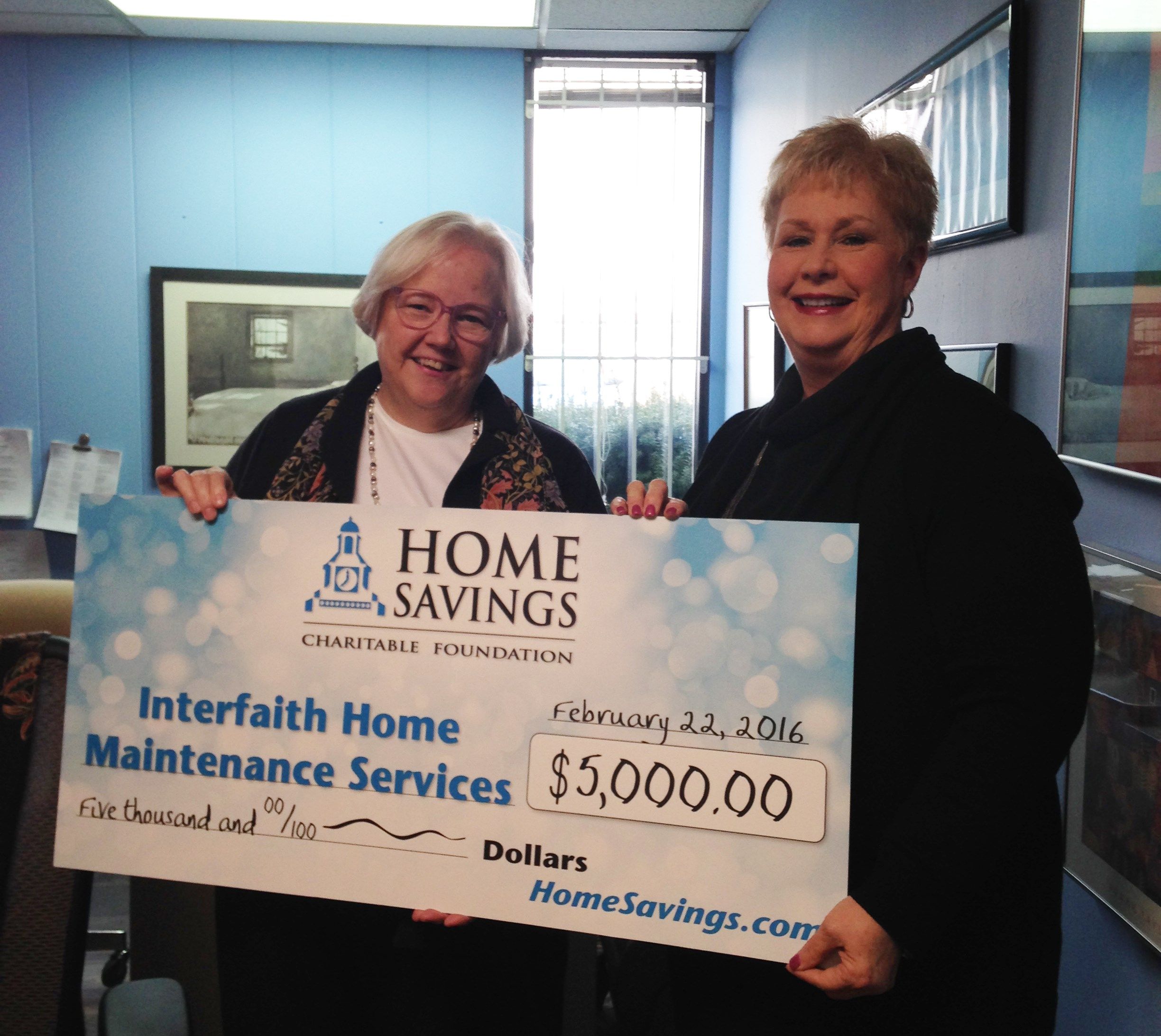 Youngstown maintenance services receives 5,000 donation